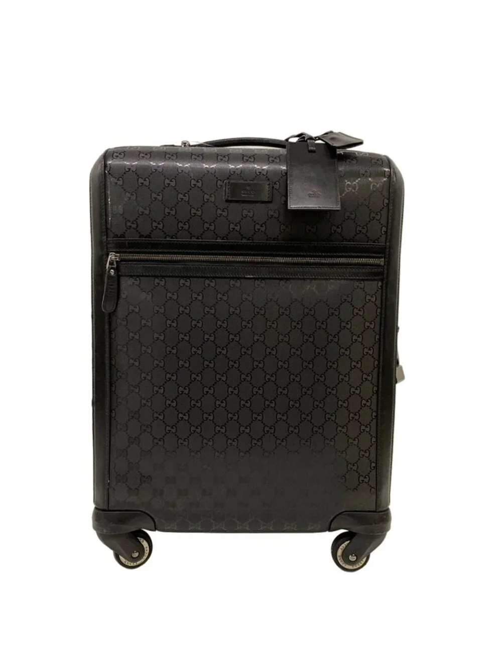 Gucci Travel Bag Imprime Black Diamond No Lock Leather